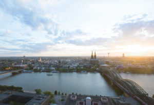 Hohenzollern bridge and Cologne Cathedral